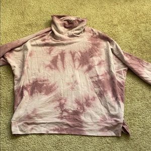 Pink Turtleneck Sweatshirt